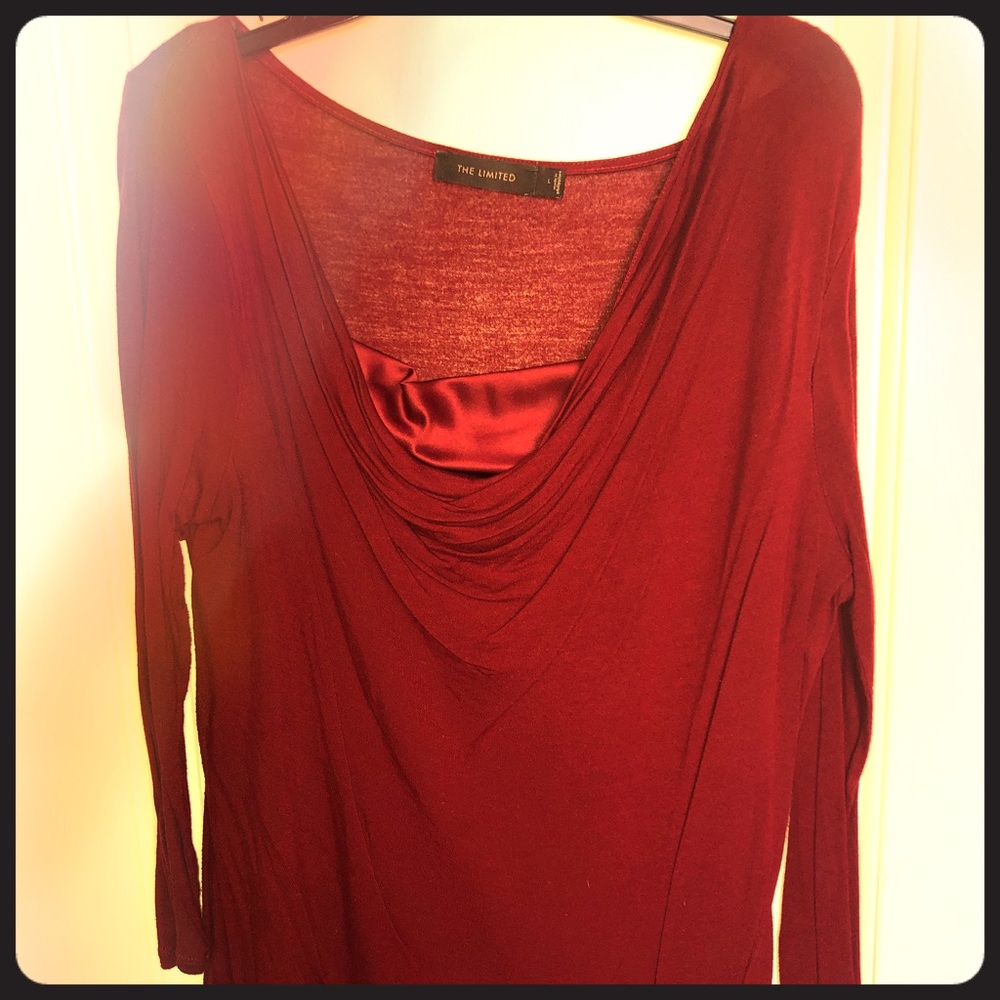The Limited beautiful burgundy blouse